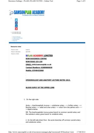 Samson Notes For PLAB