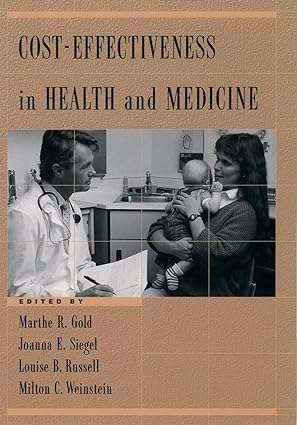 Cost Effectiveness in Health and Medicine