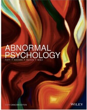 Abnormal Psychology 6th Canadian Edition