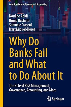 Why Do Banks Fail and What to Do About It The Role of Risk Management Governance Accounting and More