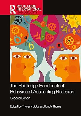 The Routledge Handbook of Behavioural Accounting Research 2nd Edition