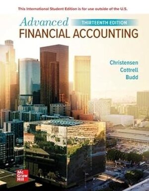 Advanced Financial Accounting 13th Edition By Theodore Christensen